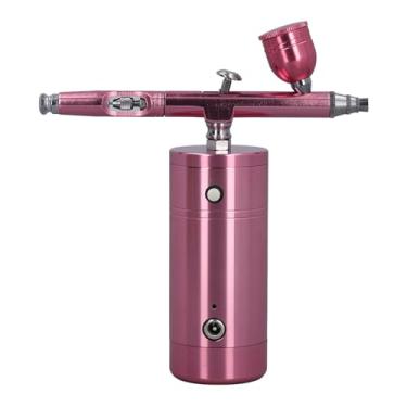 Imagem de Kit de Aerógrafo Portátil Conjunto de Pistola Recarregável Com Compressor para Pintura Artística e Decoração de Bolo