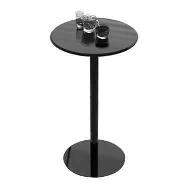 Imagem de Mesa de bar alta mesa de bistrô mesa de centro mesa de jantar de topo alto mesa lateral pequena para sala de estar quarto varanda - mesa alta para pub bistrô ao ar livre mesa redonda de bar de