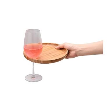 Imagem de Oikos - Bandeja Redonda de Bambu com Apoio para Taça