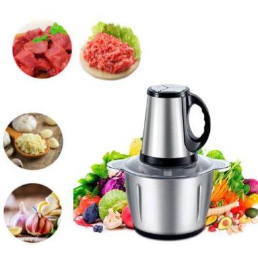 Imagem de MultiProcessador Moedor Elétrico Inox Corta Carne Legumes 3L - ZEM, 11