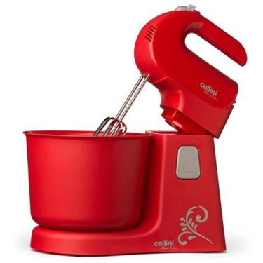 Imagem de Batedeira Maxi Deluxe Cellini Vermelha 300W - 4 Velocidades - 127 V, 1