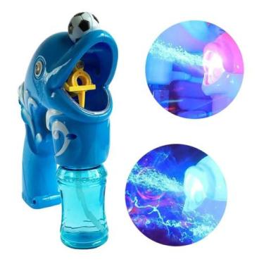 Imagem de Brinquedo lançador de bolhas de sabão peixinho Azul - FUN GAME