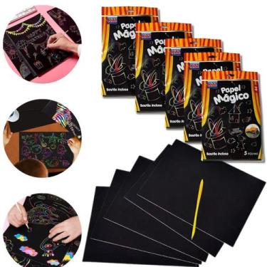 Imagem de Kit 5 Jogos Papel Magico para Colorir Magic Paper Educativo - Kaz