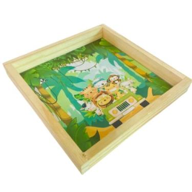 Imagem de Bandeja em Pínus Personalizada Bebê Menino/Menina - Dóia Kids, Bandeja