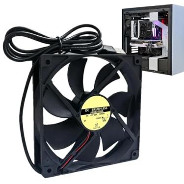 Imagem de Ventilador de resfriamento de PC, almofada de resfriamento de roteador, Ventilador de resfriamento silencioso Ventilador de computador USB Cooler, Refrigerador de ventilador de PC para pequenos servid