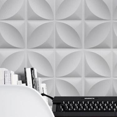 Imagem de 1 Placa PVC 3d Revestimento de Parede Decorativa Petalas Alto relevo Q