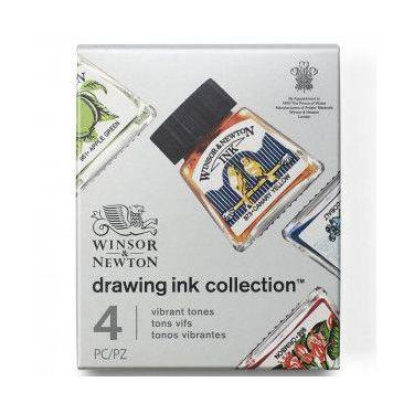 Imagem de Tinta Para Desenho Winsor & Newton Ink Collection C/4 Vibrant Tones - 