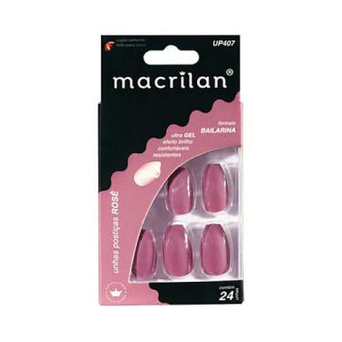 Imagem de Unhas Postiças Macrilan Estilo Bailarina, Rosé - UP407