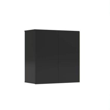 Imagem de Armario Suspenso 2 Portas - EJ Móveis - EJ MOVEIS, Preto