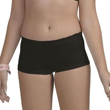 Imagem de Calcinha Boxer DeMillus 50030 Infantil, U (10-14 anos), Preto