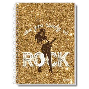 Imagem de Caderno Capa Dura 10 Matérias 200 Folhas Escolar 1 Un - Pauta Branca, 