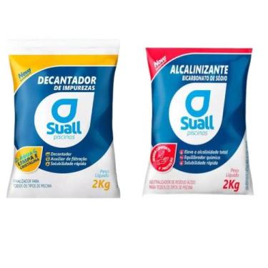 Imagem de Kit Suall Alcalinizante Granulado e Decantador Impurezas 2kg - Geral