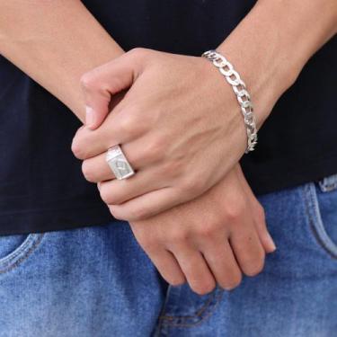 Imagem de Conjunto Promocional 02 Anel+Pulseira  Prata 925 - realeza925