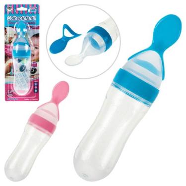 Imagem de Colher dosadora infantil bico arredondado - Art Baby, Azul