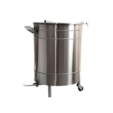 Imagem de Lixeira 100Litros  Aço Inox 201  Com Pedal - Evolução Inox CD-100L