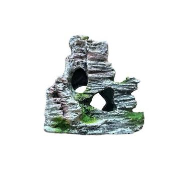 Imagem de Enfeite De Resina Ocean Tech : Rocha Com Buracos 11cm