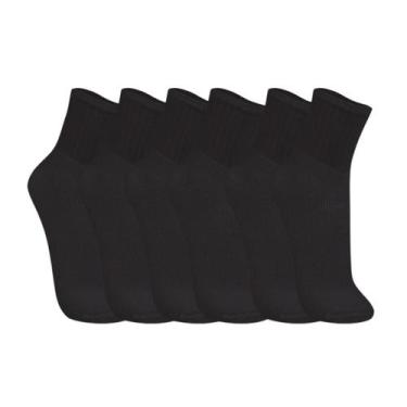 Imagem de Kit com 6 Pares de Meia Masculina Cano Médio Trifil, 39 a 43, Todas pr