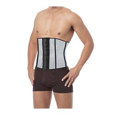 Imagem de Cinta Modeladora Abdominal Masculina Academia Fitness ESBELT, Cinza, E