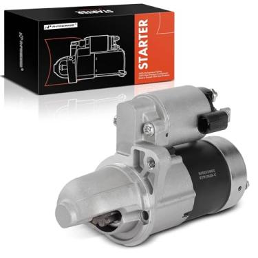 Imagem de A-Premium Motor de arranque compatível com Nissan Altima 2000-2001 2,4L, 12V 1,0KW 11-dentes no sentido horário, número de substituição 233009E012, 233009E011