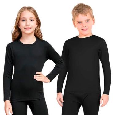 Imagem de Blusa de Frio Segunda Pele Térmica Adulto Infantil Unissex Inverno - H