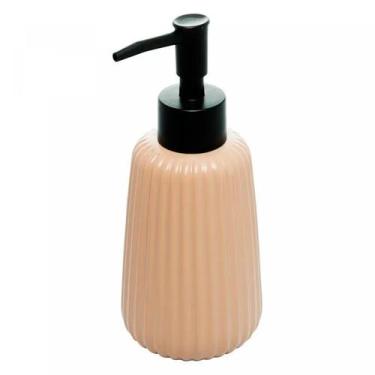 Imagem de Porta Sabonete Líquido de Cerâmica Baloon Nude 270ml 17968 - Wolff - L