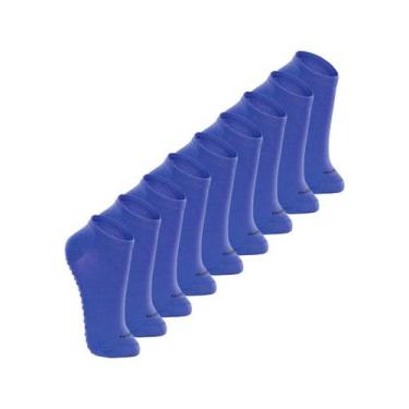 Imagem de Kit 9 Pares de Meias Infantil Antiderrapante Lupo 2911-003, Azul, 30-3