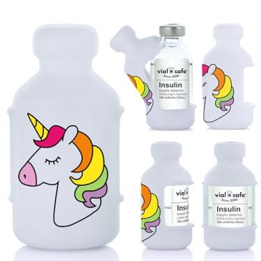 Imagem de VIAL SAFE™ | Capa protetora de frasco de insulina | Protetor seguro de frasco de insulina e tampa para frascos de 10 ml | Serve para Humalog, Humulin, NovoLog, NovoRapid, Novolin | Pacote com 2 |