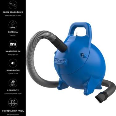 Imagem de Soprador Kyklon Rex Ultra Silencioso Pet Profissional Azul 127V, 110V,