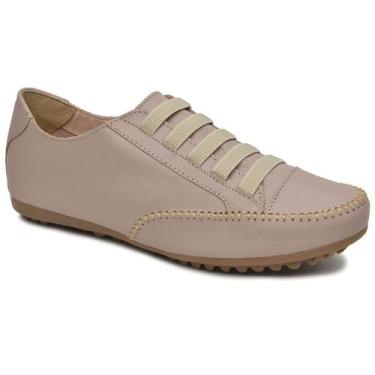 Imagem de Sapatênis Casual em Couro Krn Shoes com Elástico e Sola Leve Costurada