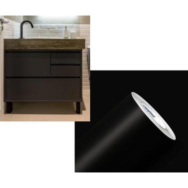 Imagem de Vinil Adesivo Móveis PRETO FOSCO 5MX50CM Adherent Contact - Marca Impr