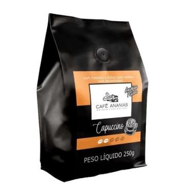Imagem de Café Ananias 100% arábica em pó para coador aroma capuccino com 250 gr