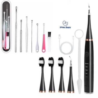 Imagem de Escova De Dente Elétrica Recarregável + Tira Manchas e Elimina Tártaro