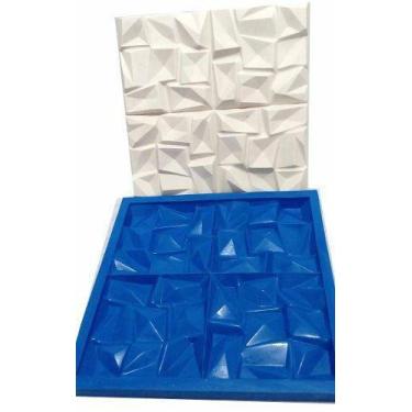Imagem de Forma Silicone Gesso Parede 3D - Abstrato - Xmoldes Formas 3D