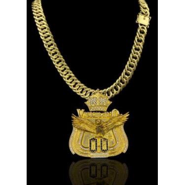 Imagem de Corrente Grumet 15mm Moeda antiga + pingente Visionário - Lobin jóias