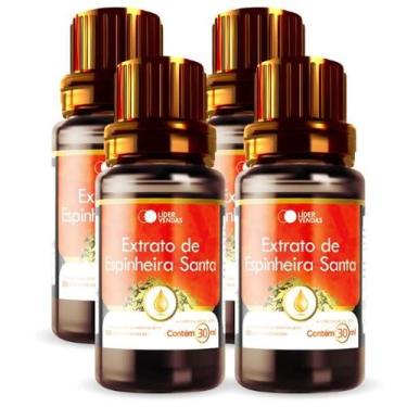 Imagem de Extrato de Espinheira Santa - Contém 30ml - kit com 4 - LIDER VENDAS, 