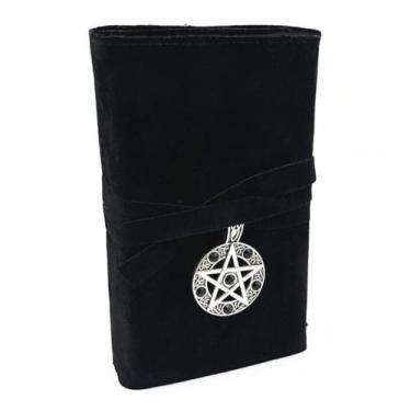 Imagem de Estojo Para Guardar Tarô De Veludo Pentagrama Porta Cartas Case De Arm