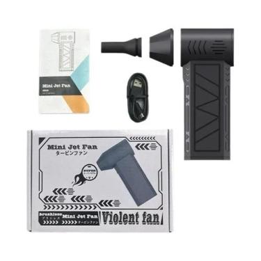 Imagem de Mini Soprador de Ar Recarregável sem Fio - 3 Velocidades e Luz LED, 3 