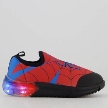 Imagem de Tênis Bibi Luzes Space Homem Aranha Infantil Vermelho, 28