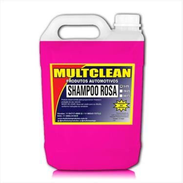 Imagem de Shampoo Com Cera Premium Rosa Snow Foam Automotivo 5 Lts - Multclean P