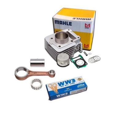 Imagem de Kit Cilindro Ybr 125 Factor 125 Xtz 125 ate 2014 com biela - METAL LEV