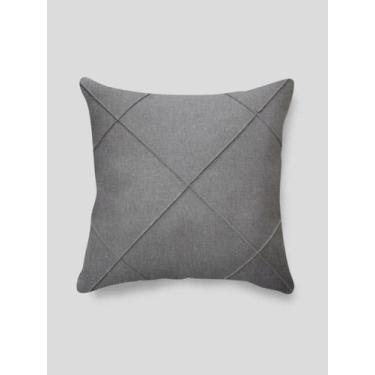 Imagem de Almofada Linho Drapeada c/ Enchimento 43x43 cm - Andréia Carvalho Deco