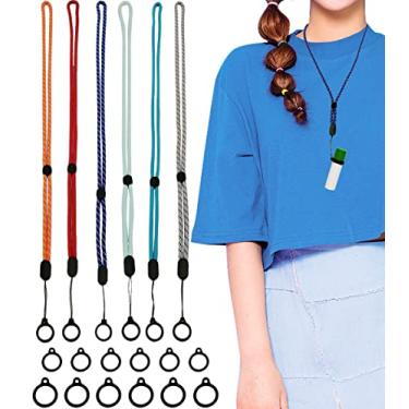 Imagem de Suporte de dispositivo de transferência de diálise peritoneal cordão ajustável para pescoço cateter seguro suprimentos peritoneais cordões de diálise peritoneal 6 peças acessórios de diálise