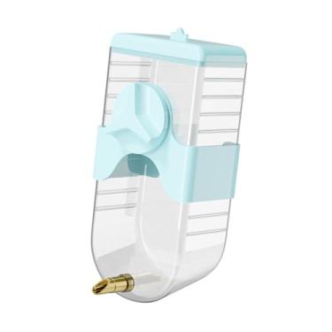 Imagem de IEUDNS Bebedor de Pássaros para, Conveniente, Automático, 350ml, Gaiola, Acessórios, Chaleira para Beber, Calopsita, Pequeno, Animal de Estimação, S, azul