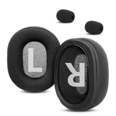 Imagem de DowiTech Almofadas de substituição respiráveis e duráveis compatíveis com Logitech G Pro X, G Pro X 2 fones de ouvido com tecido de malha e espuma viscoelástica