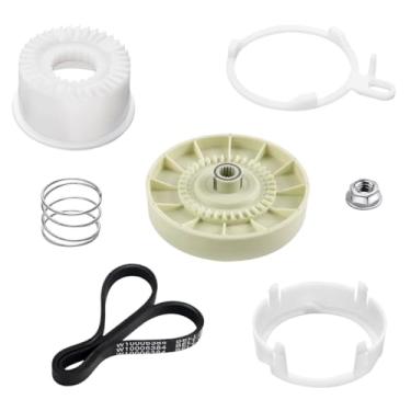 Imagem de W10721967 Kit de embreagem e polia de arruela e correia de transmissão W10006384 da Amlits - Compatível com Whirlpool Kenmore Maytag máquina de lavar roupa substitui PS10057144 W10006354 W10006356