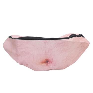 Imagem de Pochete Realista para Pai, Bolsa Engraçada Com Zíper de Grande Capacidade e Bolso para Cintura de Pai, Leve e Confortável, Ideal Com Bolsa de Cintura para Barriga Realista para