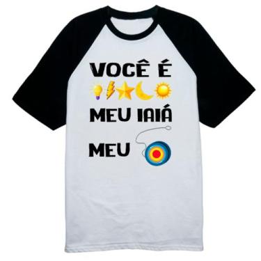 Imagem de Camiseta Raglan Voce e luz meu iaia meu ioio - Alearts, P