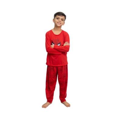 Imagem de KIT 3 Pijamas Infantil Masculino Inverno - SLEEP PIJAMAS, Homem aranha