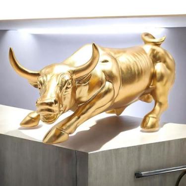 Imagem de Estatueta Touro Wall Street Bolsa Investimento - Resina - Malaysia Col