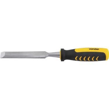 Imagem de Formão chanfrado 3/8" aço carbono cabo emborrachado - Vonder